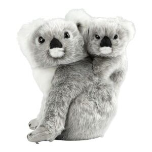 ✅DEMDACO Momma Koala Bear w/ Baby 9" Gray/White Polyester Plush Stuffed Animal